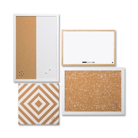 Bi-Silque MasterVisi, Positive Flow Neutrals Message Board Set, Assorted Sizes & Colors, 4PK SOR032